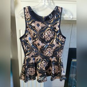 Black Sequin Top